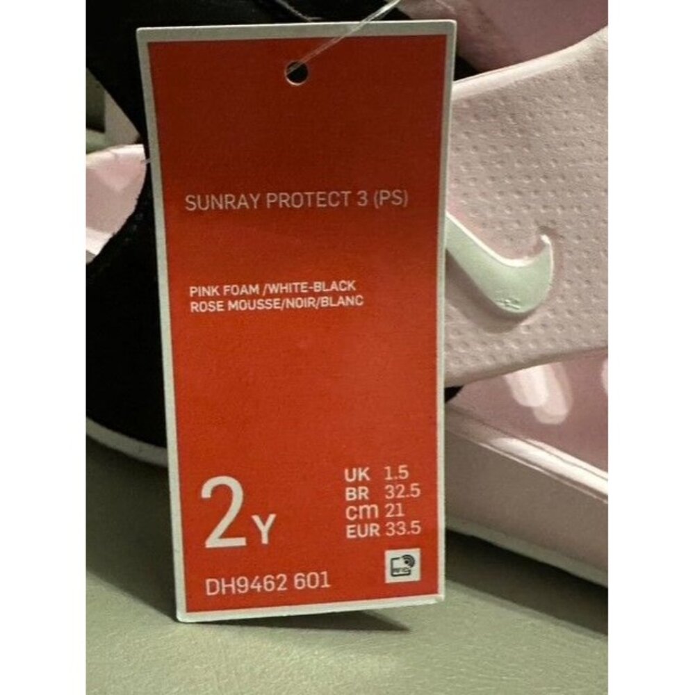 Nike Sunray Protect 3. Pink Beach Water Pool Vacation Kids Sandals Size 2Y NEW - Picture 5 of 11
